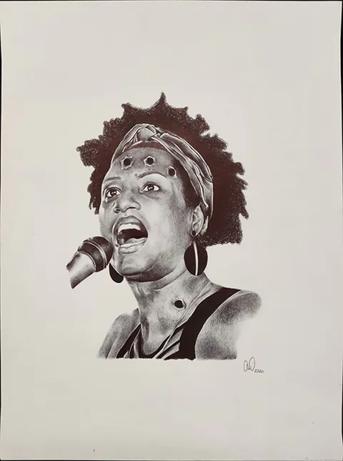 Obra Sem Título de Arima rayana, Caneta no canson A3 textura lisa cor bege, 2019