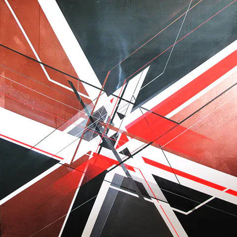 Obra Sem Título de Nawer, Spray sobre tela, 2013