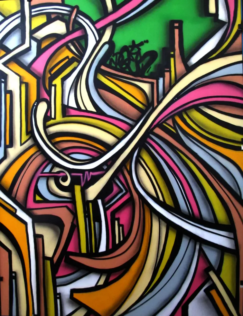 Obra Sem Título de Does, Acrylic on wood, 2009