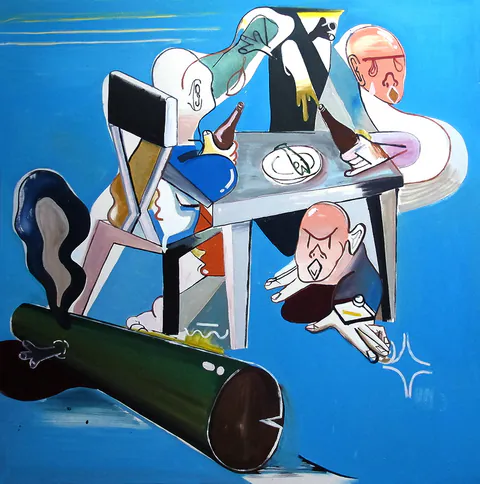 Obra Sem Título de ZBK, Acrilica sobre tela, 2012