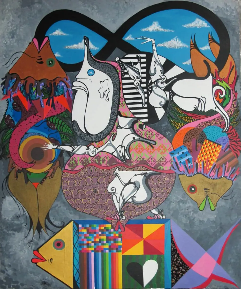Obra Sem Título de Gen Duarte, Acrílica sobre Tela, 2011